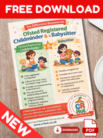 
              NEW - Childminder v Babysitter Poster
            