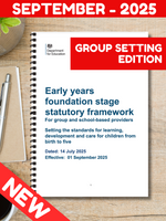 
              NEW! 2025 EYFS Statutory Framework - Group providers
            