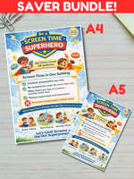 
              NEW - Screen time Superhero - Poster
            