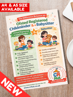 
              NEW - Childminder v Babysitter Poster
            