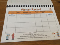 
              Visitors Log Book - Record
            